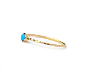 14K Sleeping Beauty Turquoise Ring