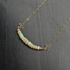 Opal 14k Gold Filled Curve Necklace