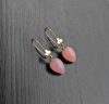 Pink Opal Clover 14k Earrings