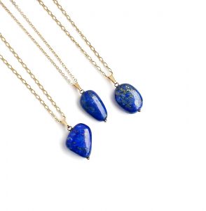 Lapis Lazuli Nugget Pendant Necklace